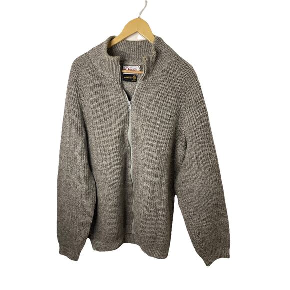 VTG 80s Orvis Men’s Full Zip Wool Cardigan Sweater Suede Patches Men XL- Read - Picture 15 of 16